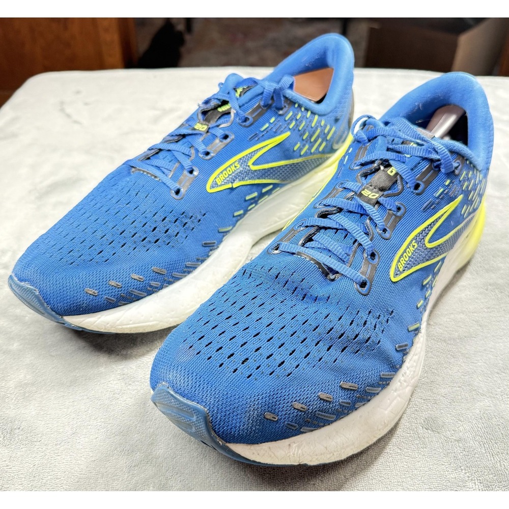 Brooks Glycerin 20 Shoes Mens Size 14 Blue Running Sneakers 1103821D482